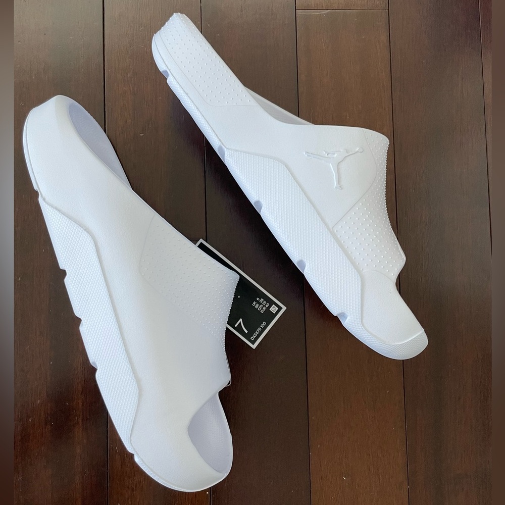 Jordan brand post slides all white